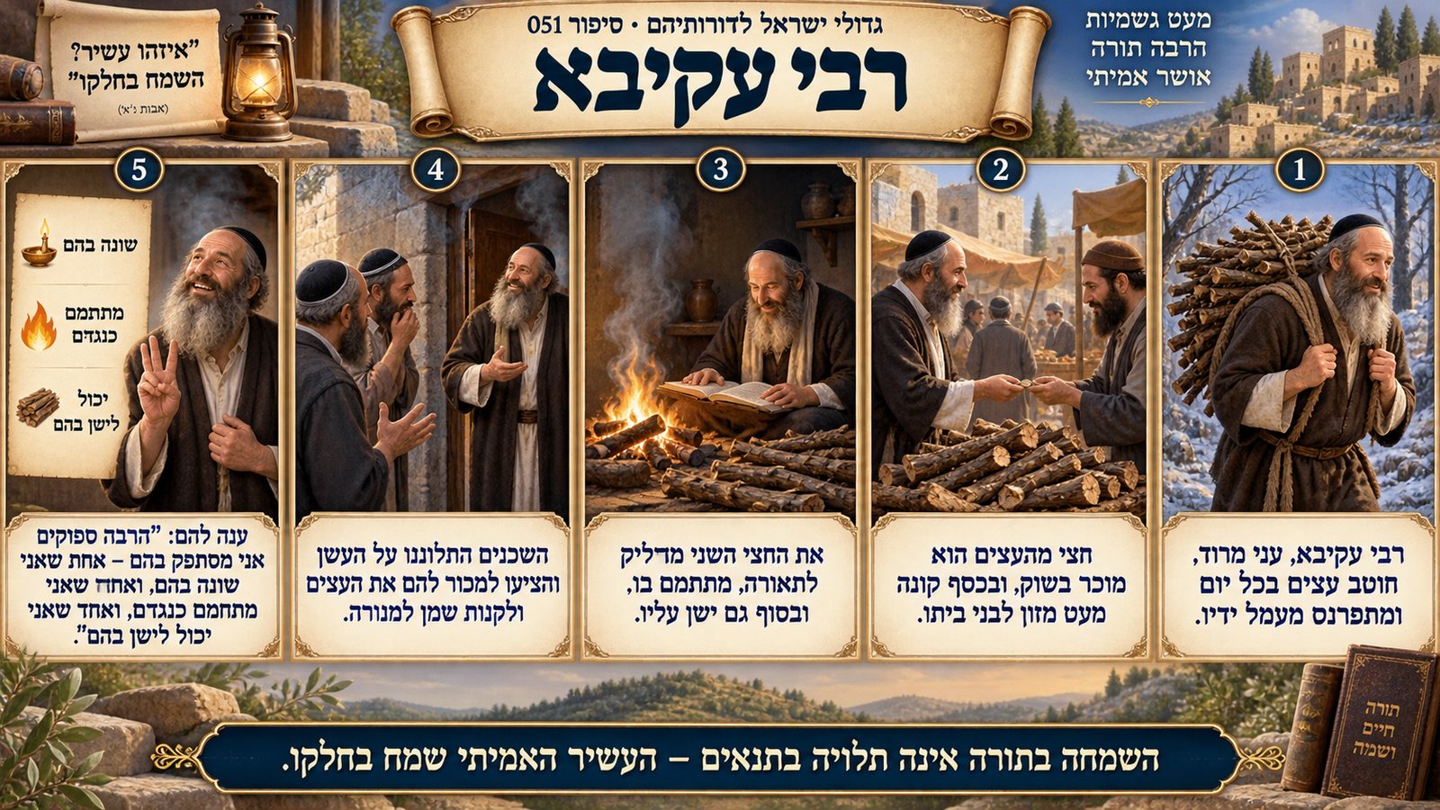 תמונת סיכום — רבי עקיבא: רבי עקיבא
